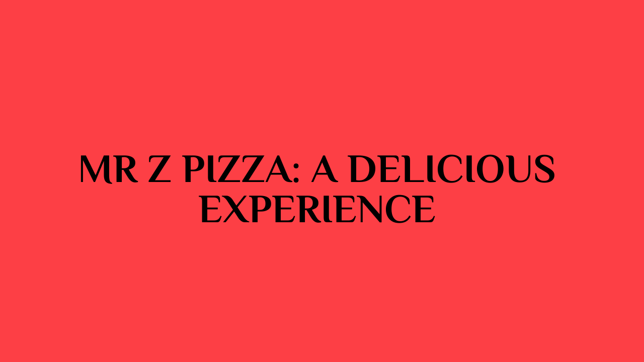 mr z pizza