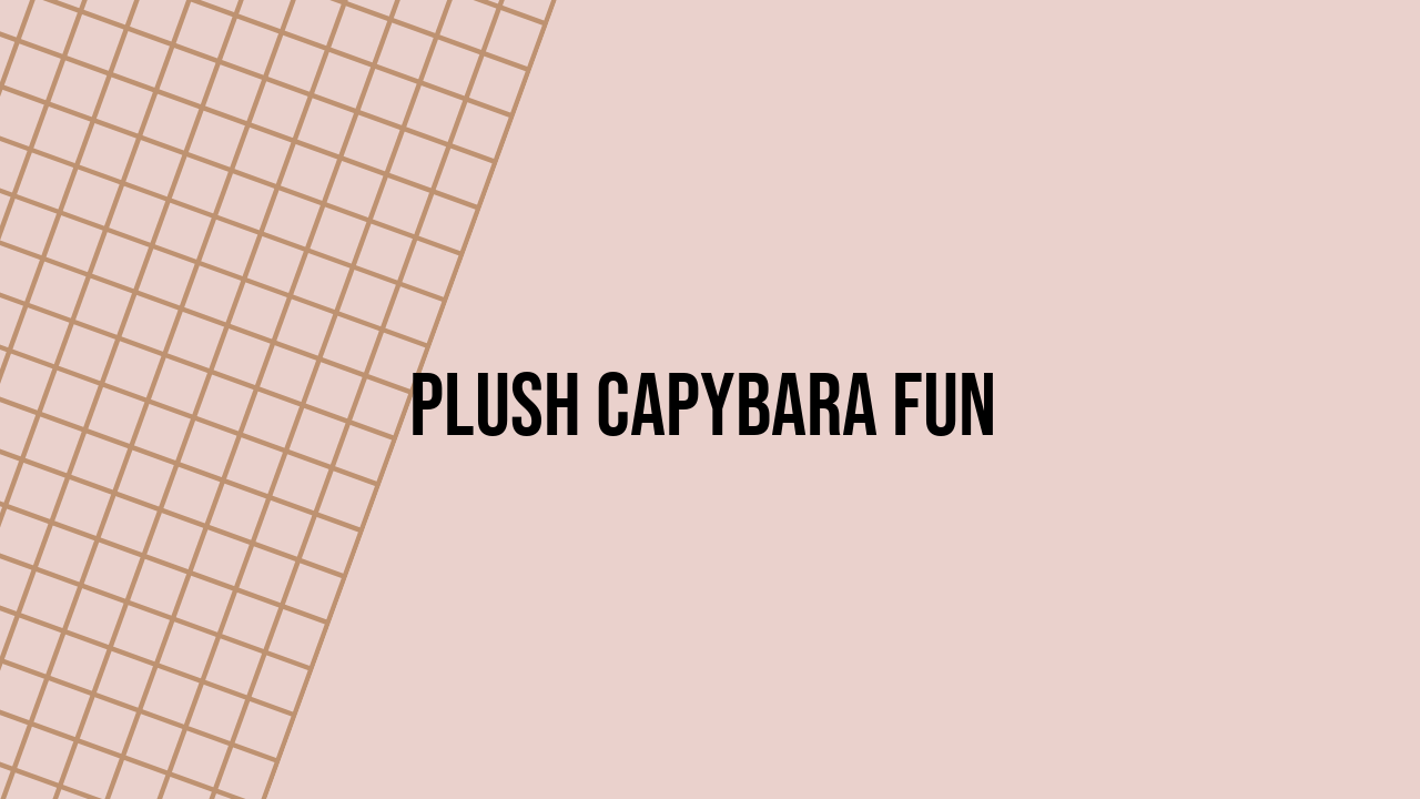 plush capybara