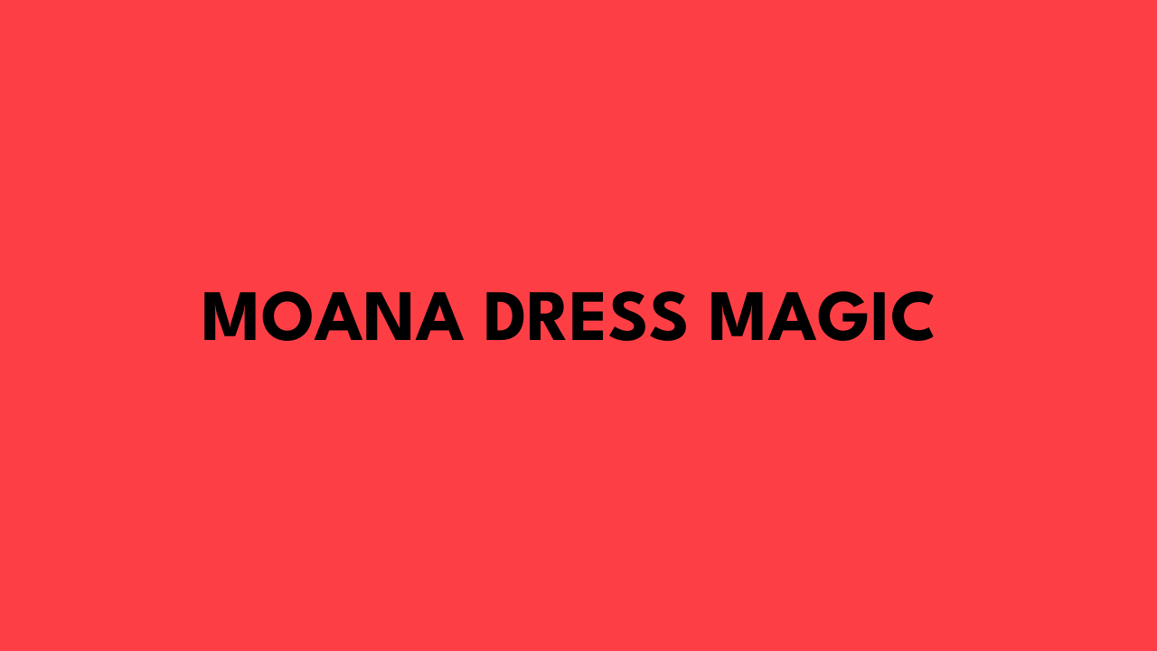 moana dress