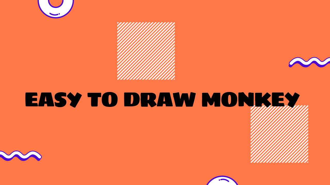 easy monkey to draw