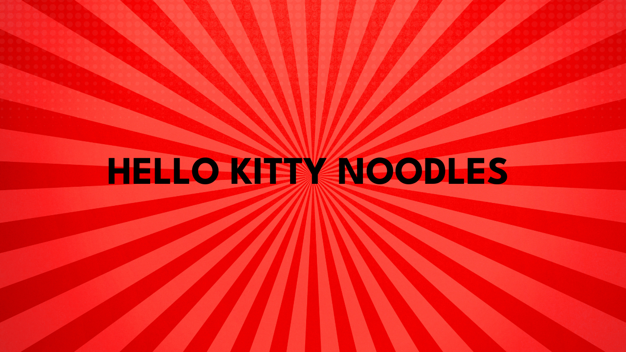 hello kitty noodles