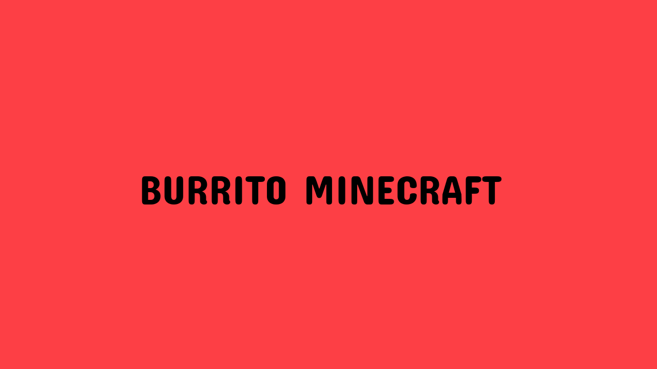 Burrito Minecraft