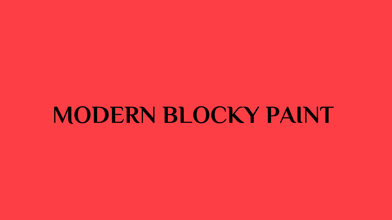modern blocky paint