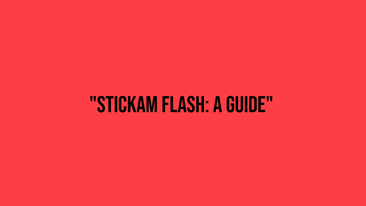 stickam flash