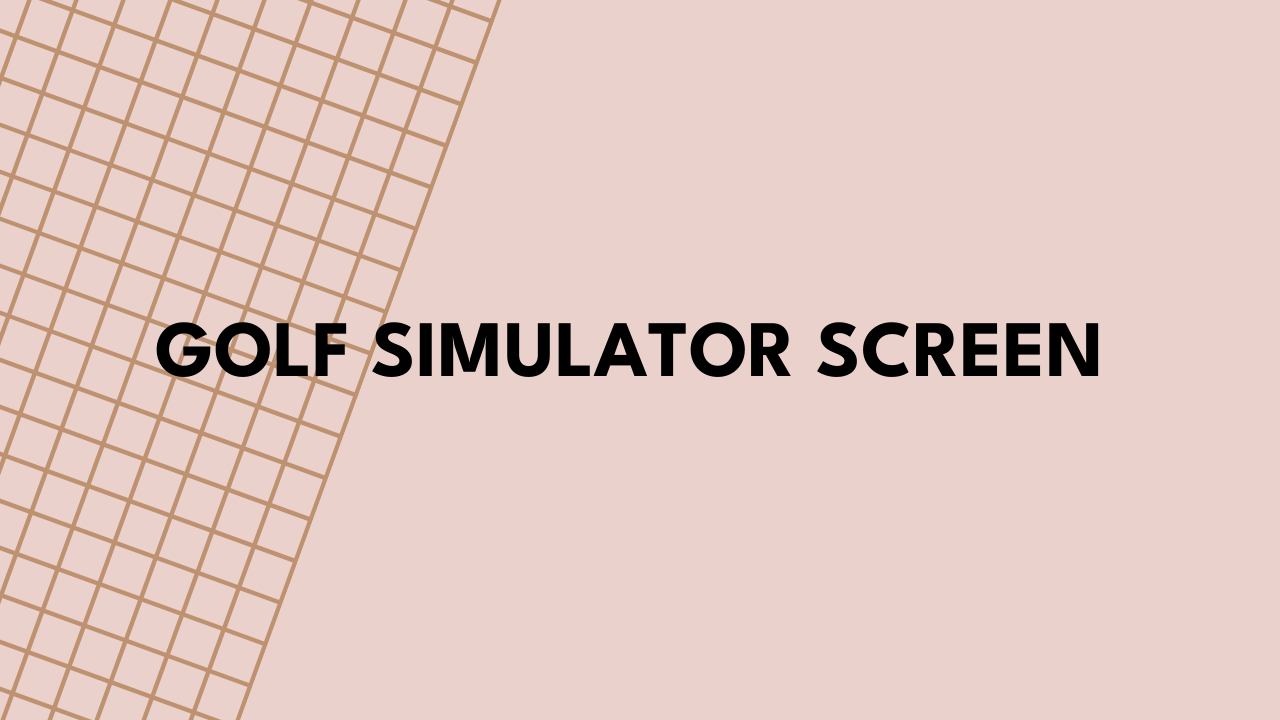 golf simulator screen
