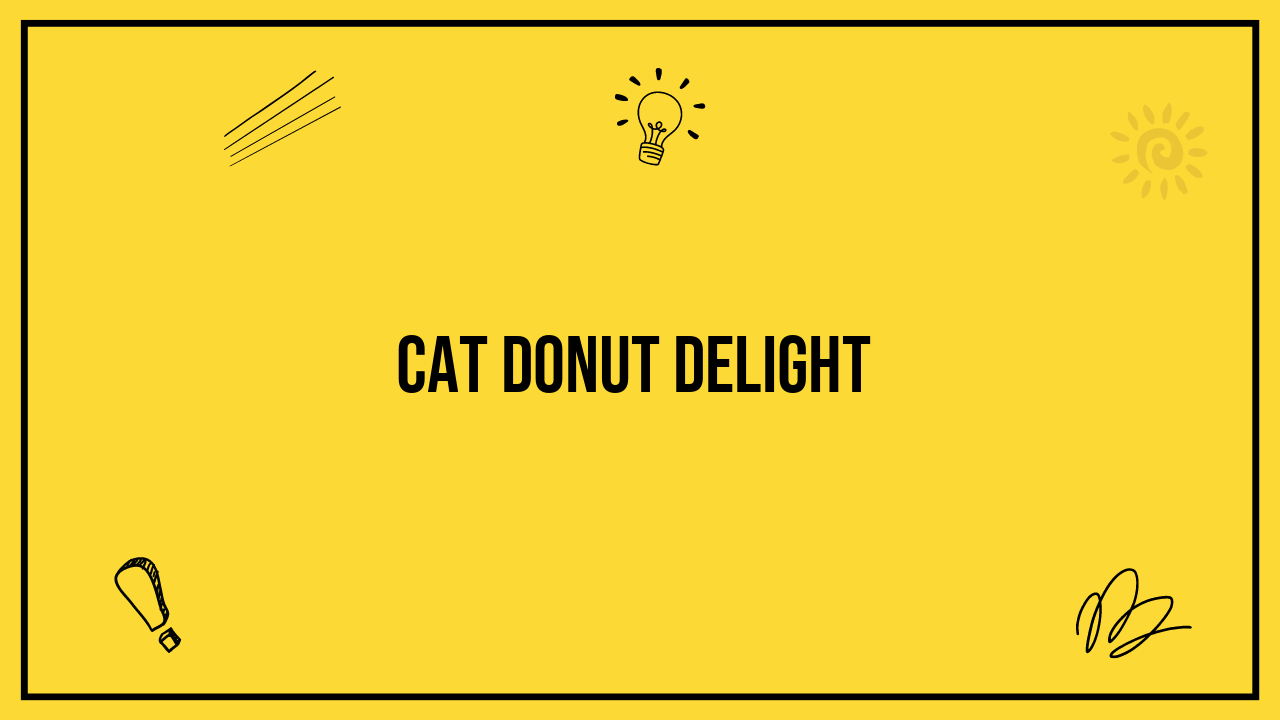 Cat Donut Delight