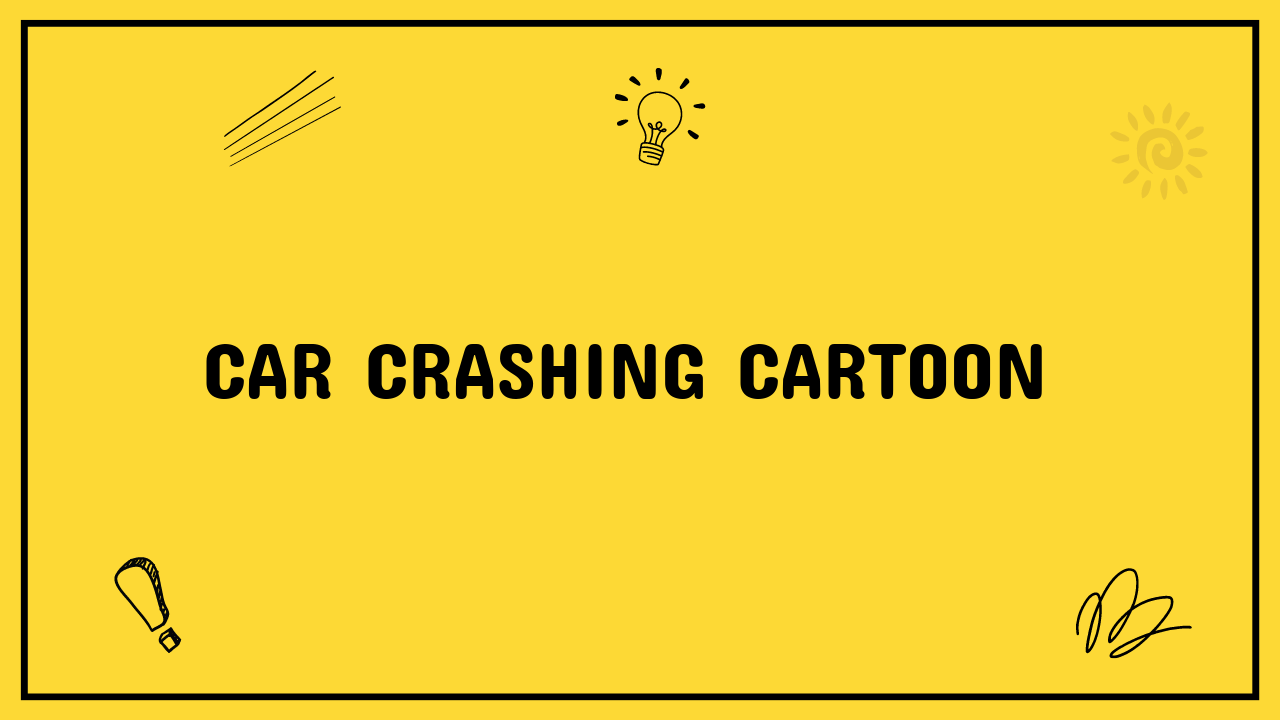 car crashing cartoon