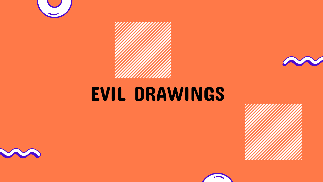 evil drawings
