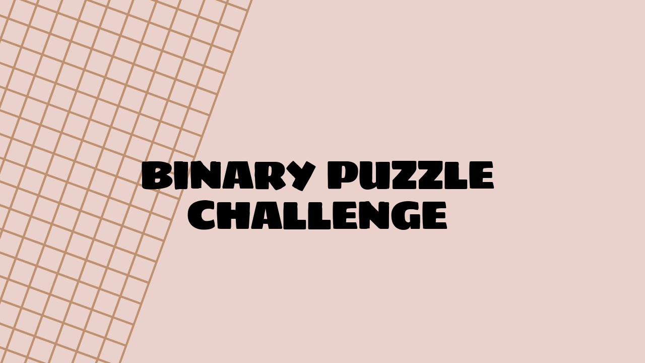 binary puzzle