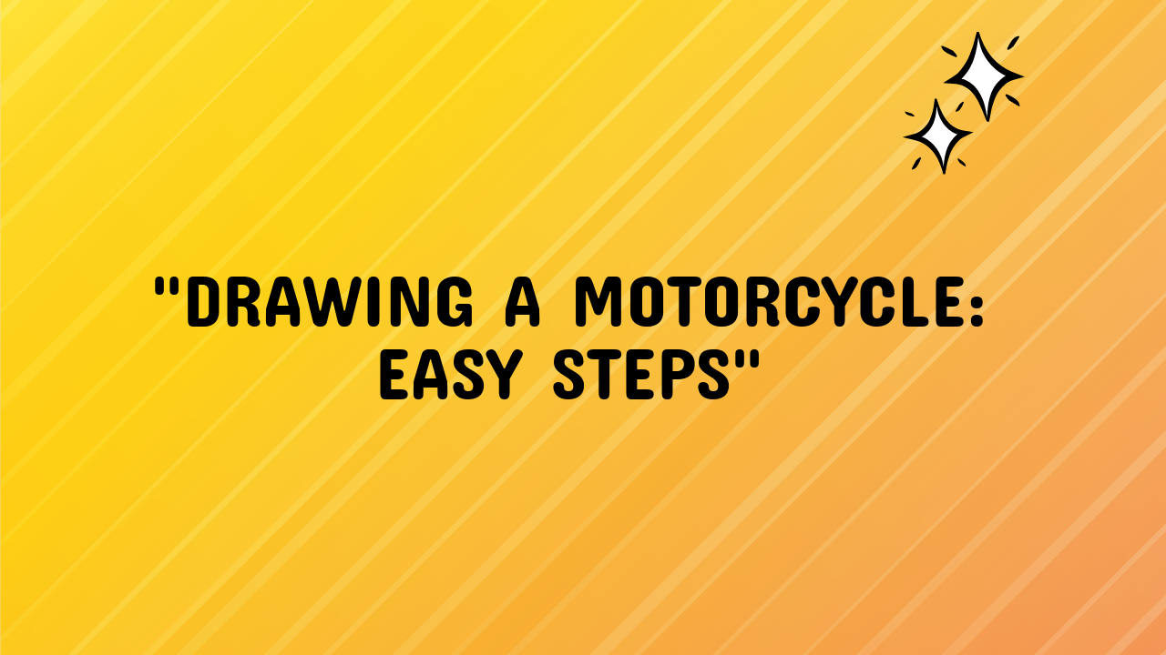motorcycle drawing easy