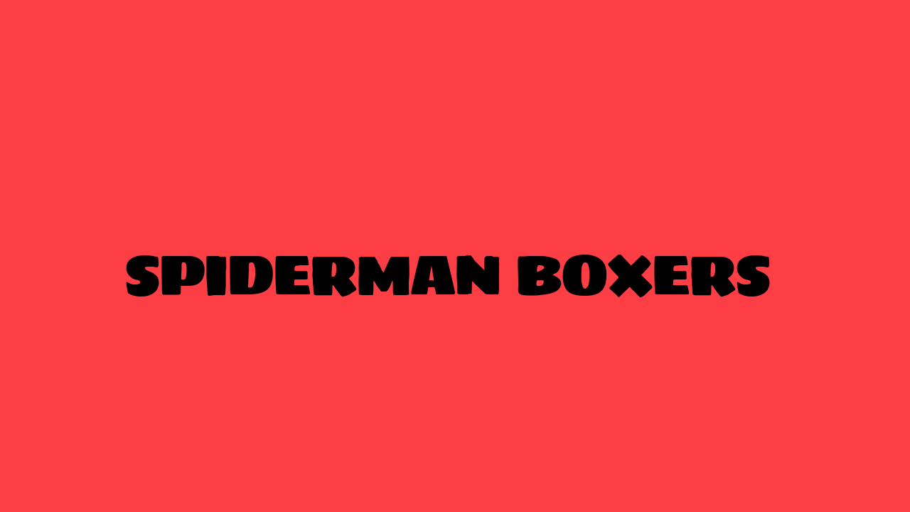 Spiderman Boxers