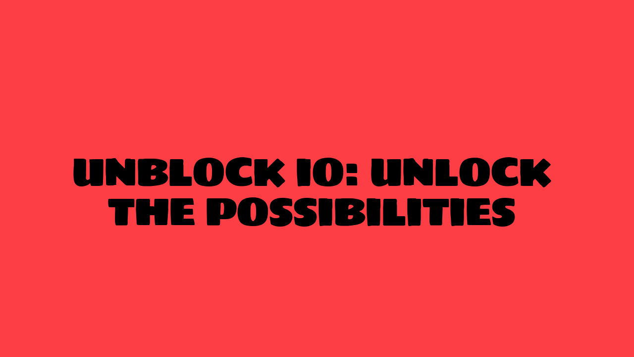 unblock io