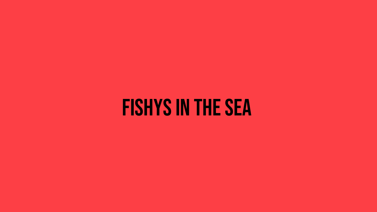 Fishys in the Sea