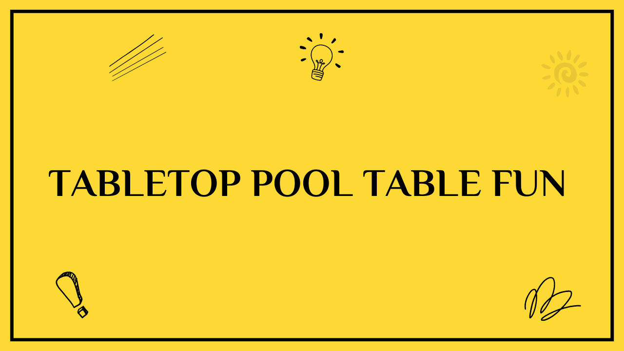 tabletop pool table