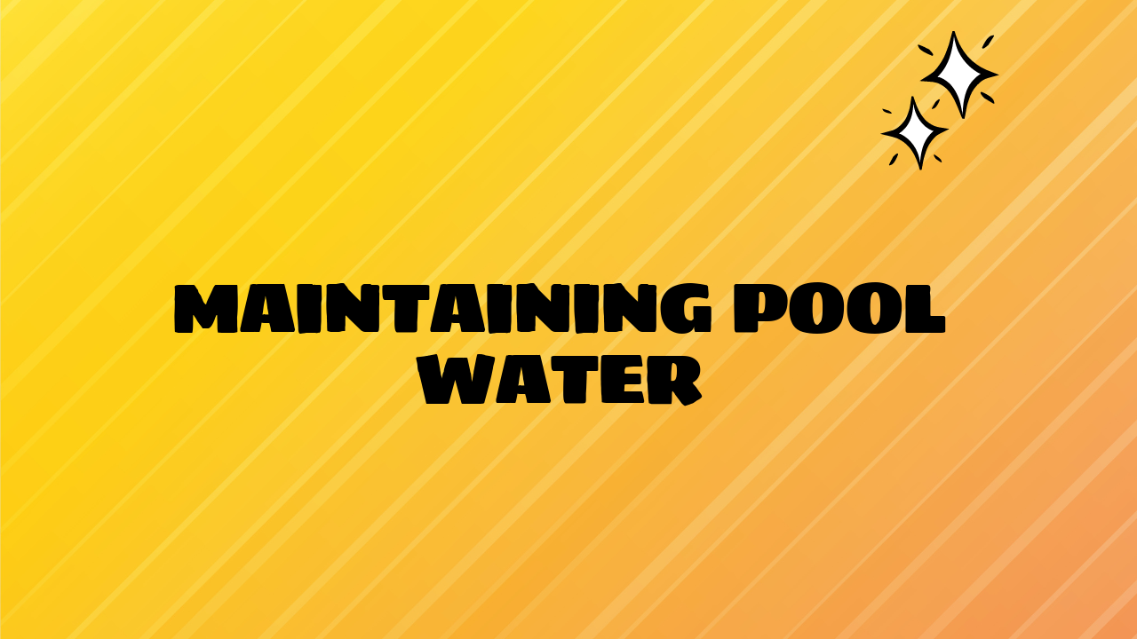 water for pool
