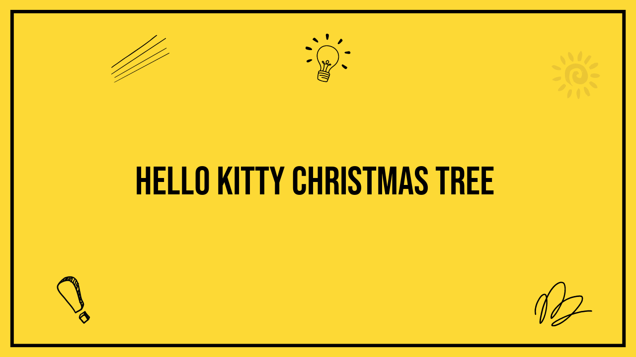 hello kitty christmas tree