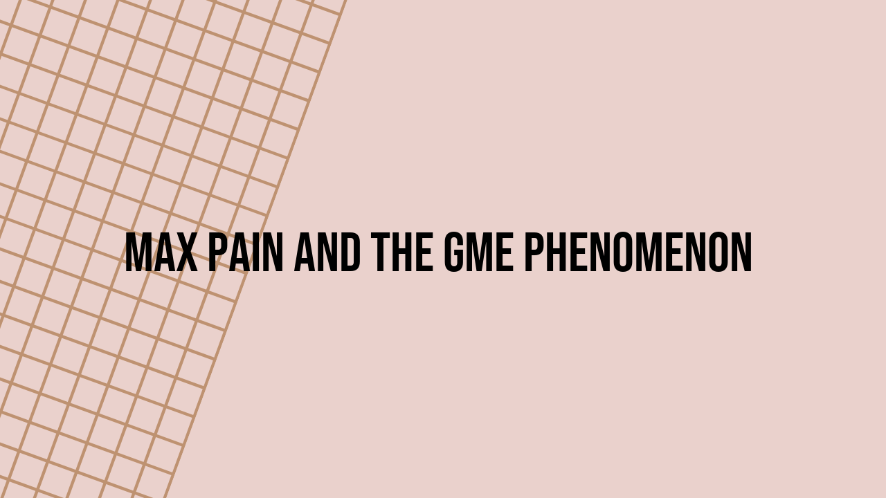 Max Pain and the GME Phenomenon