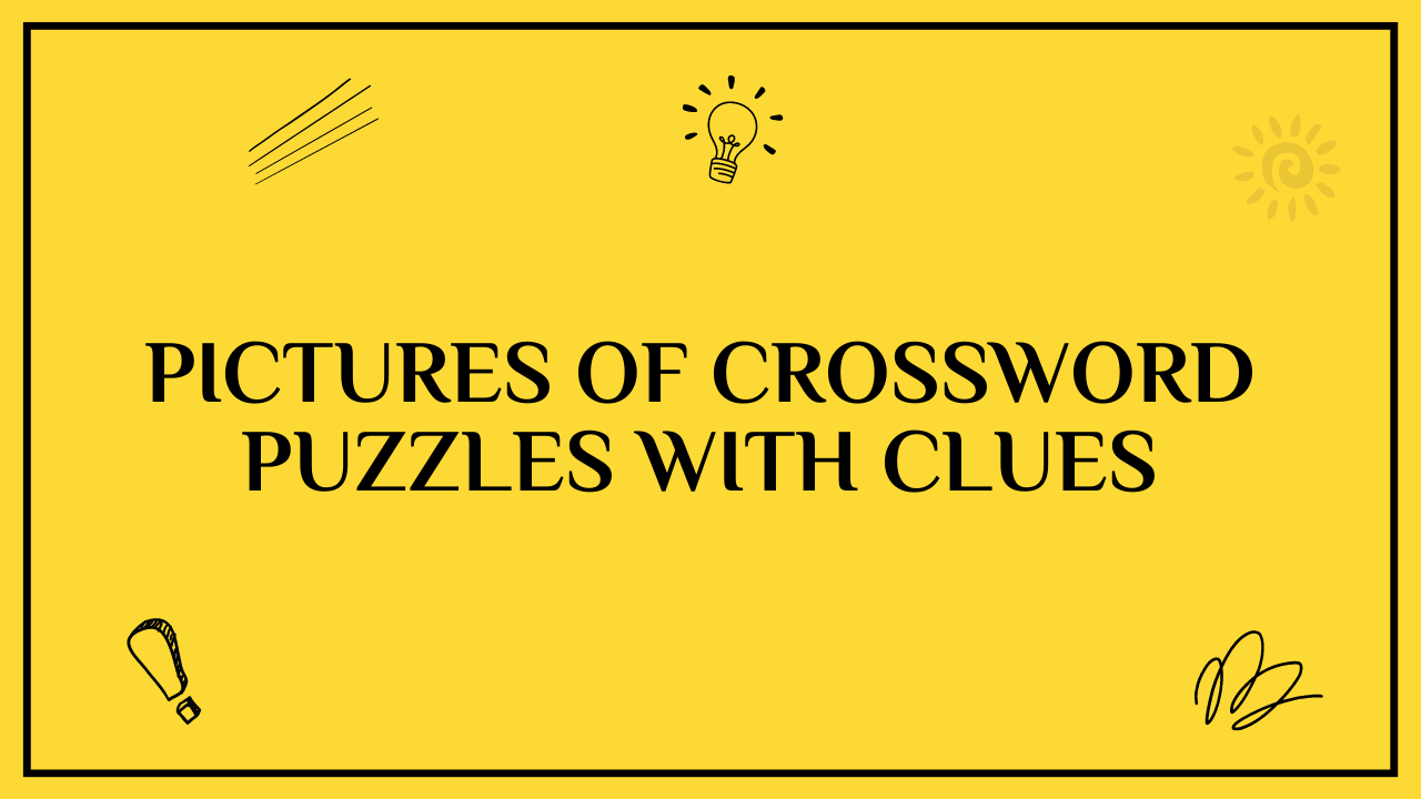 Pictures of Crossword Puzzles with Clues