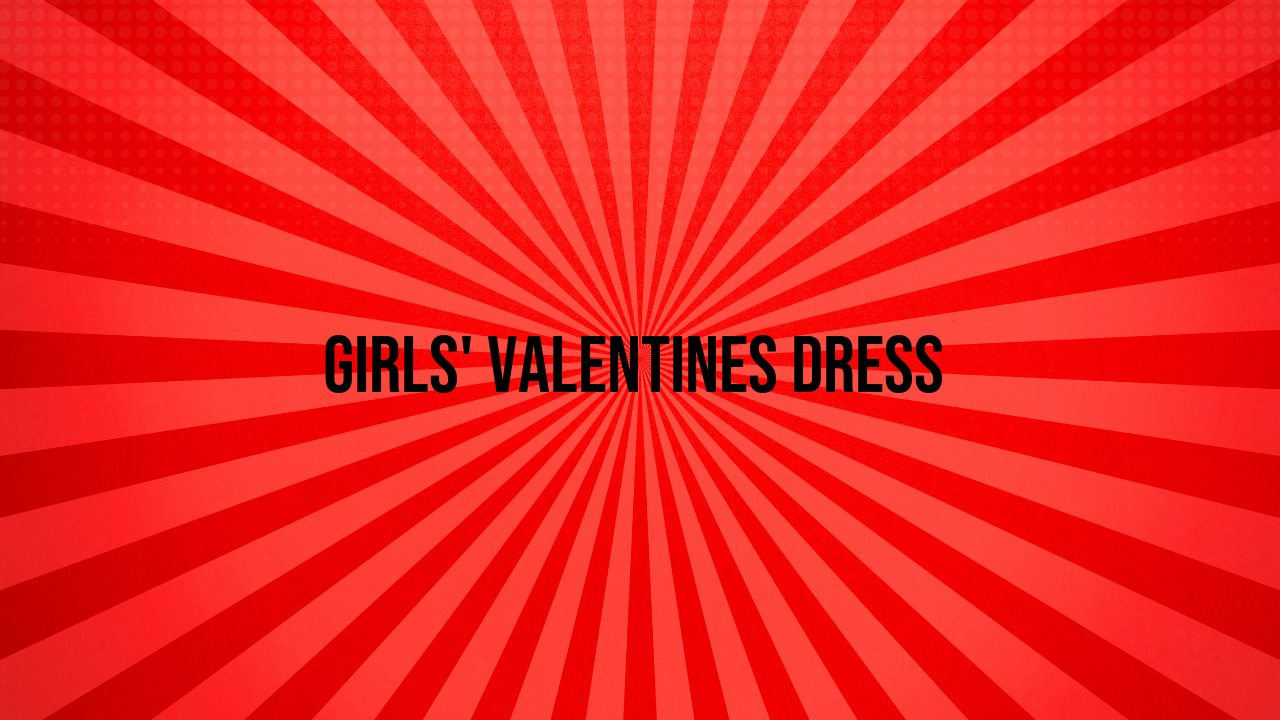 Girls' Valentines Dress