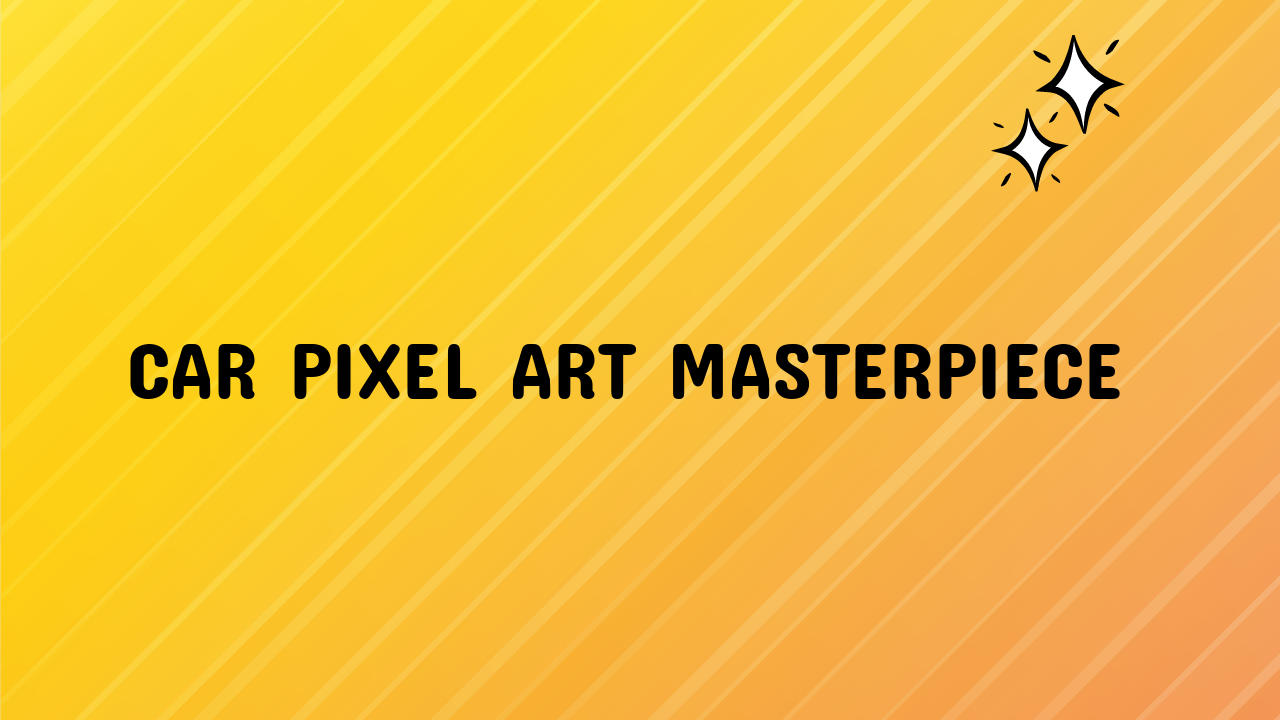 Car Pixel Art Masterpiece