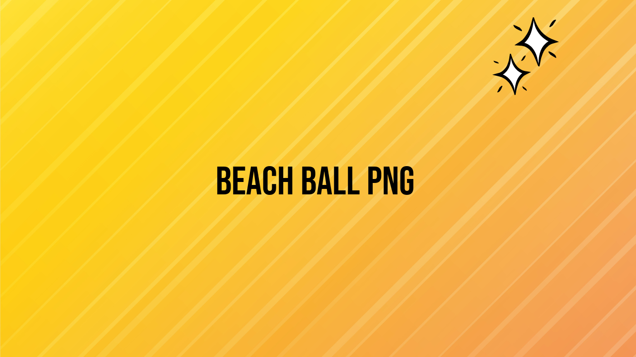 Beach Ball PNG