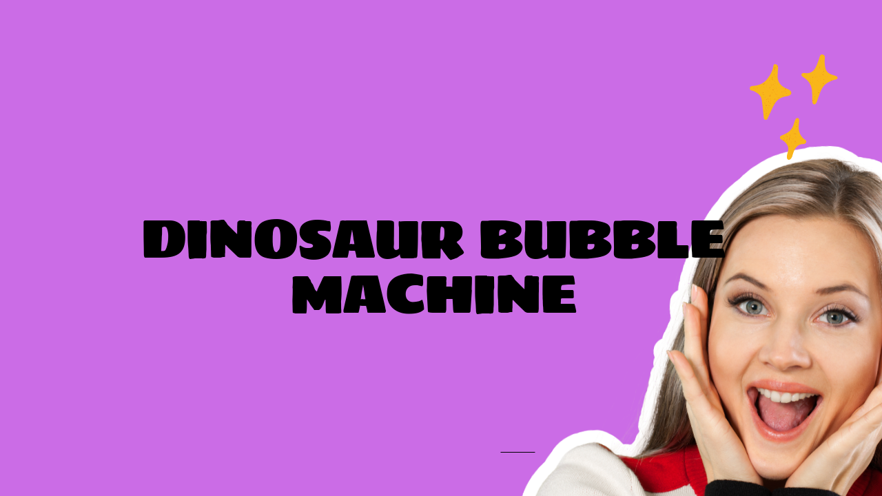 Dinosaur Bubble Machine