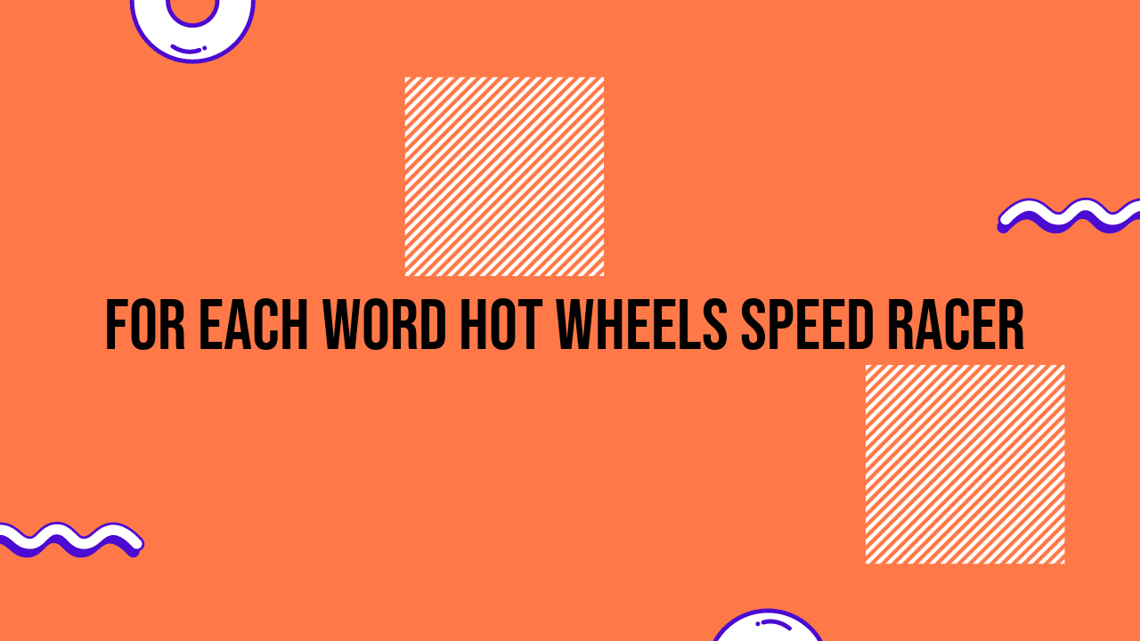 hot wheels speed racer