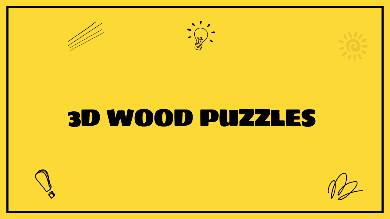3d wood puzzles