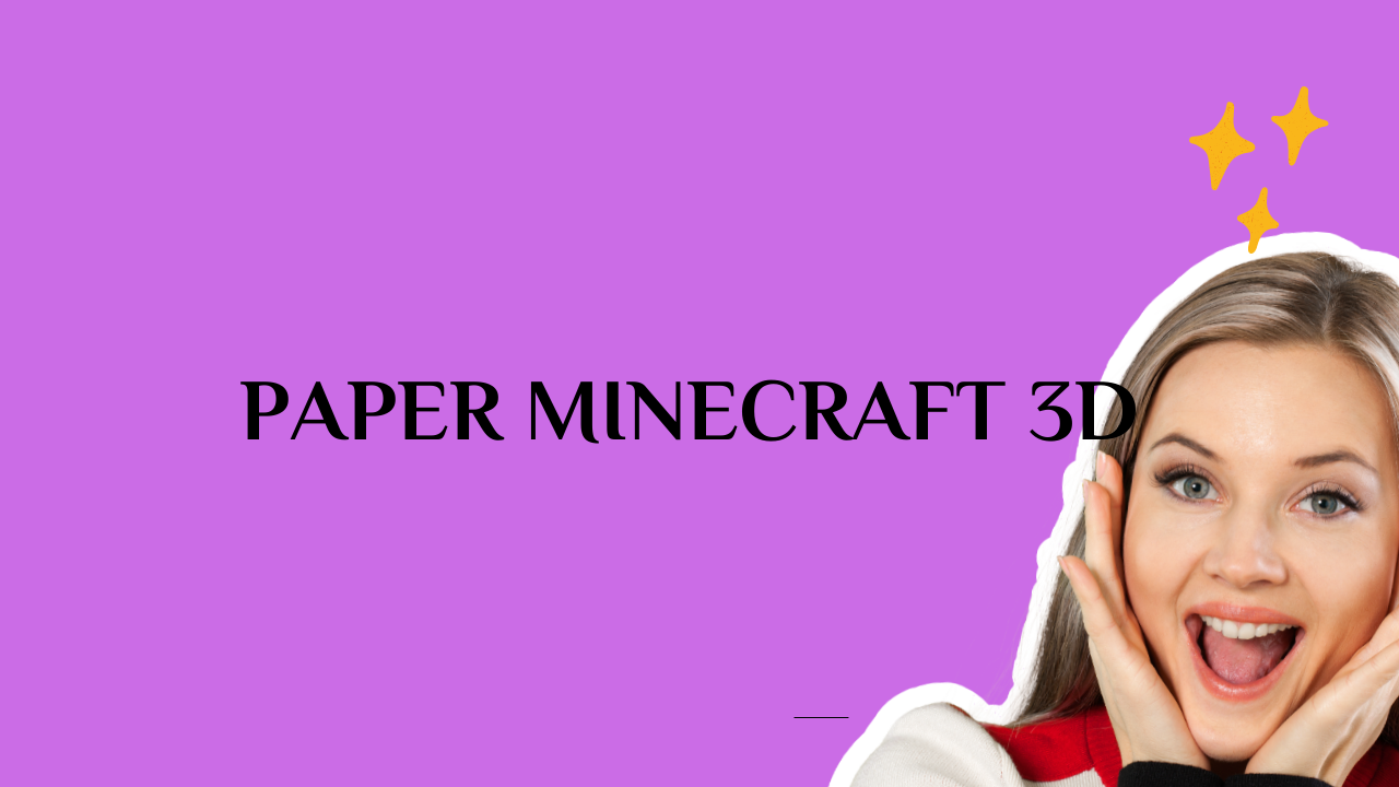 paper minecraft 3d