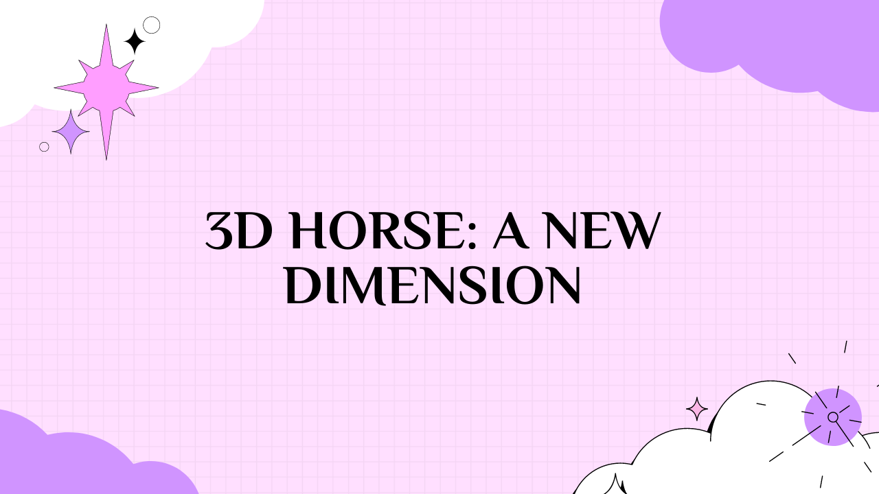 3d horse