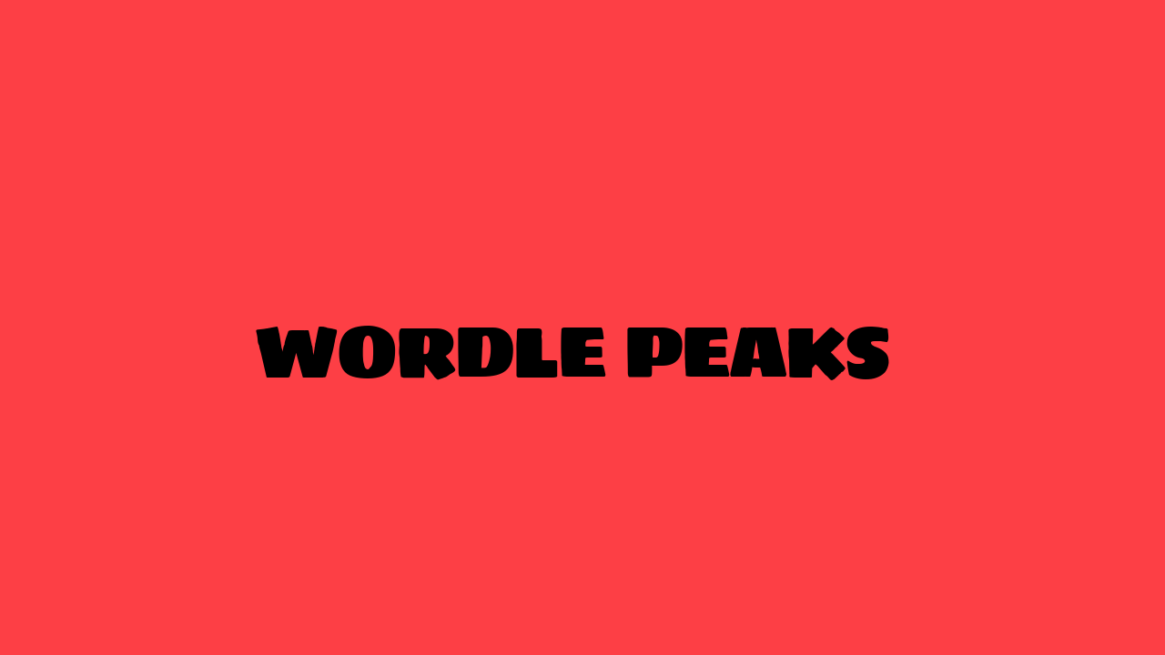 Wordle Peaks