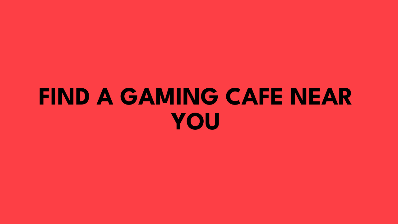 gaming cafe near me