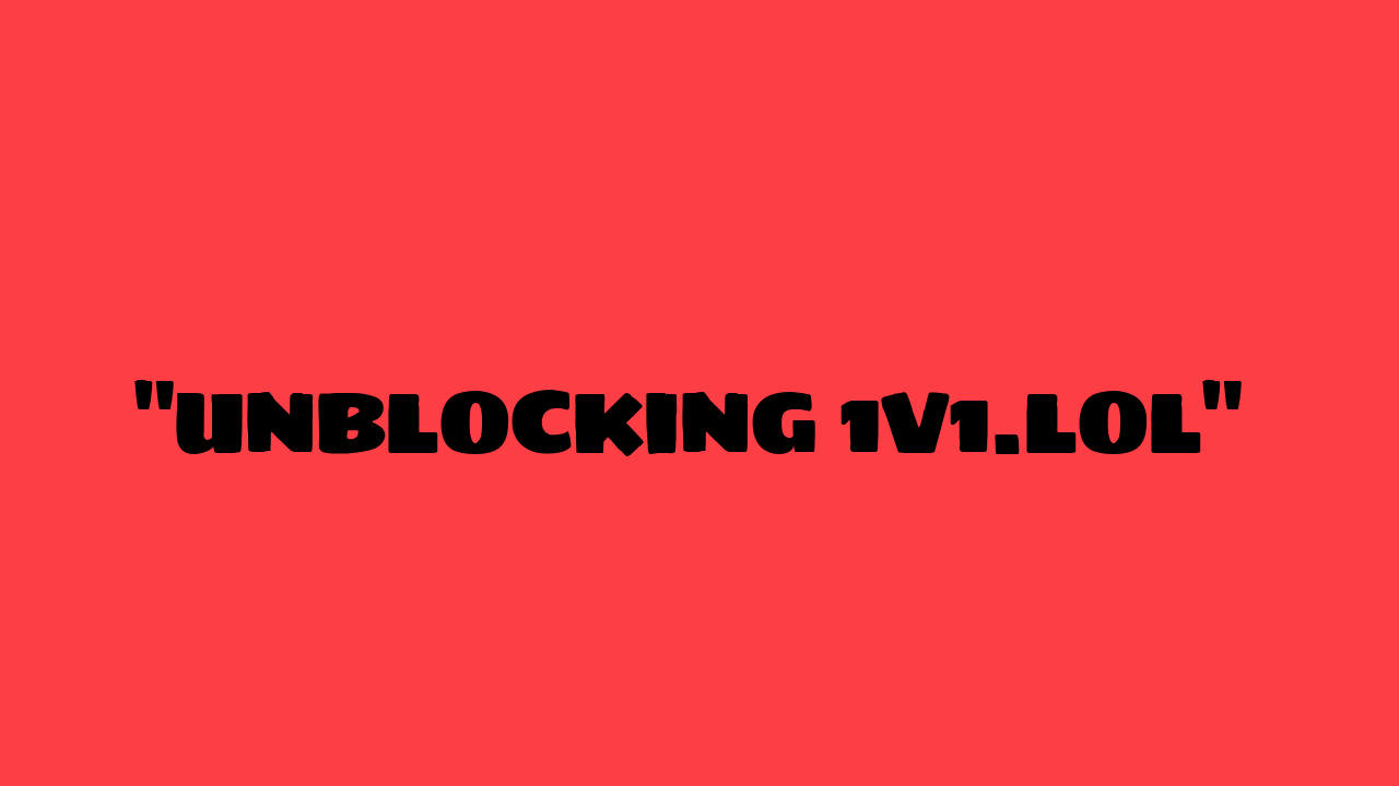 1v1.lol unblocked