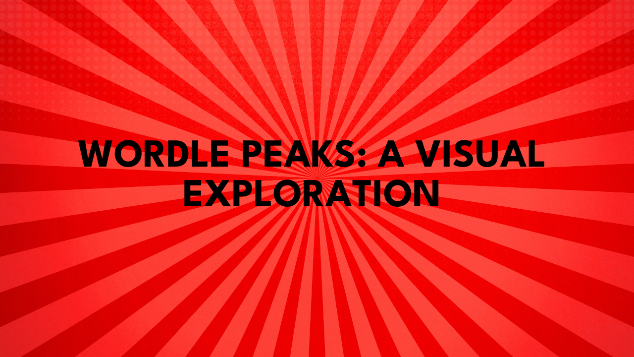 Wordle Peaks: A Visual Exploration