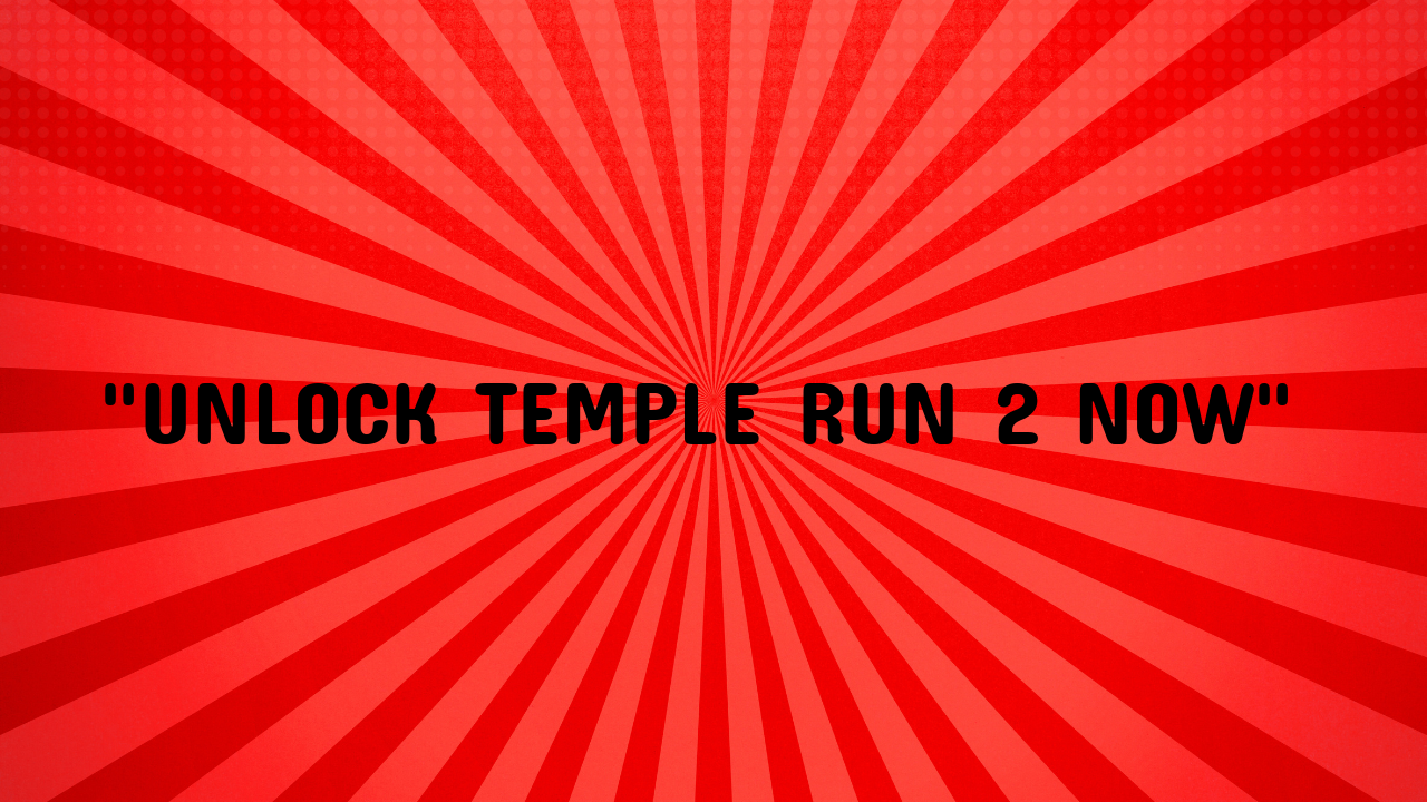 Temple Run 2 Unblocked