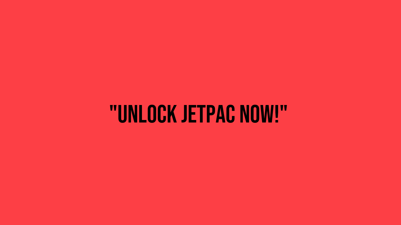 Jetpac Unblocked