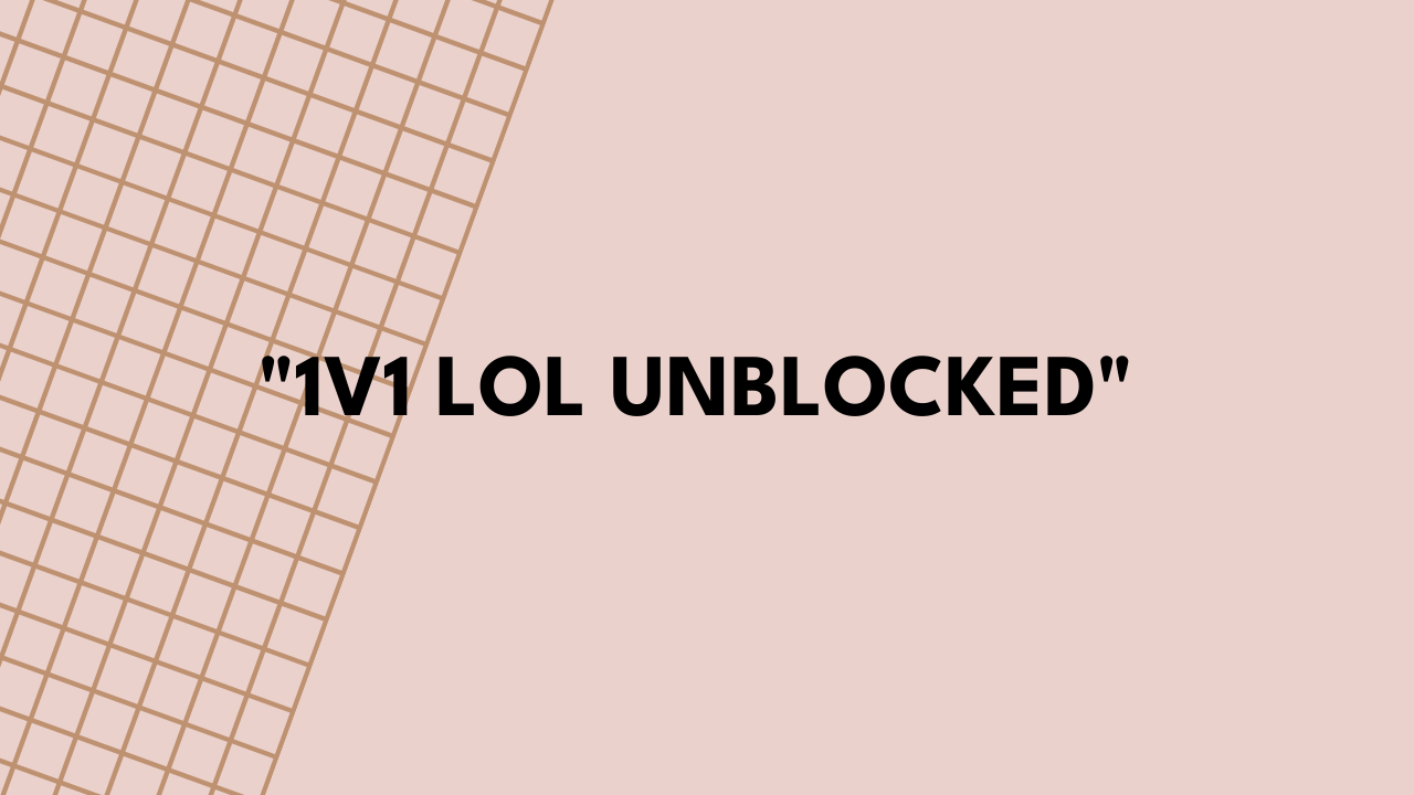 1v1 lol unblocked