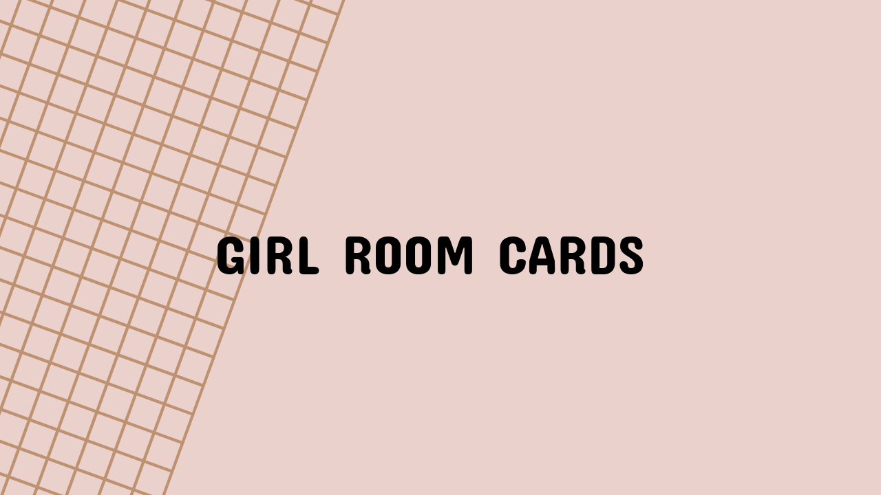 Girl Room Cards