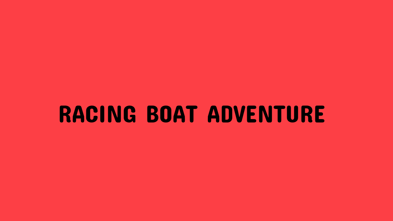 racing boat